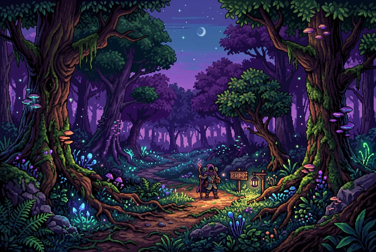 Atmospheric Pixel Forest